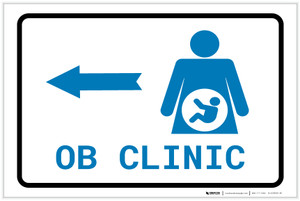 OB Clinic Left Arrow with Icon Landscape v2 - Label