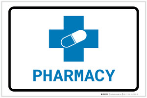 Pharmacy with Icon Landscape v2 - Label