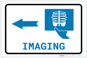 X-Ray Imaging Left Arrow with Icon Landscape v2 - Label