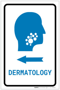 Dermatology Left Arrow with Icon Portrait v2 - Label