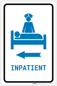 Inpatient Left Arrow with Icon Portrait v2 - Label