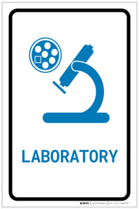 Laboratory with Icon Portrait v2 - Label