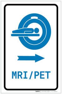 MRI/PET Scan Right Arrow with Icon Portrait v2 - Label