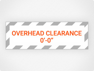 Custom Overhead Clearance Banner Custom Overhead Clearance Banner