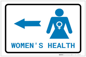 Women's Health Left Arrow with Icon Landscape v2 - Label