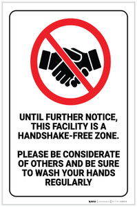 Handshake-Free Zone - Label