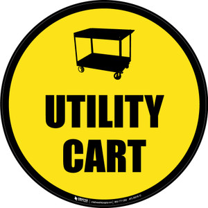 Utility Cart - Floor Sign Utility Cart - Floor Sign