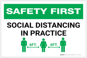 Safety First: Social Distancing in Practice Landscape - Label