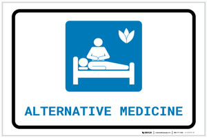 Alternative Medicine with Icon Landscape - Label