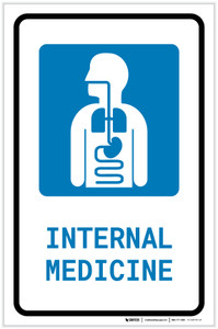Internal Medicine with Icon Portrait - Label