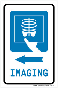 X-Ray Imaging Left Arrow with Icon Portrait - Label