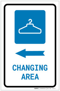 Changing Area Left Arrow with Icon Portrait - Label