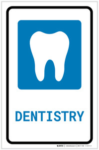 Dentistry with Icon Portrait - Label