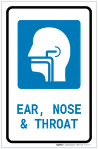 Ears, Nose, and Throat (ENT) with Icon Portrait - Label