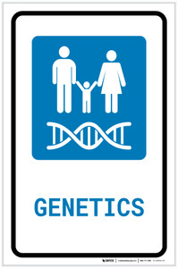 Genetics with Icon Portrait - Label