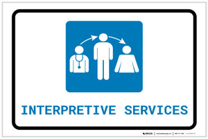 Interpretive Services with Icon Landscape - Label