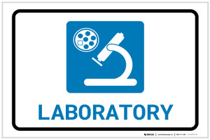 Laboratory with Icon Landscape - Label