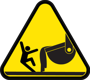 Contact with Molten Material Die Cut Label Contact with Molten Material Die Cut Label