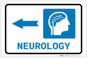 Neurology Left Arrow with Icon Landscape - Label