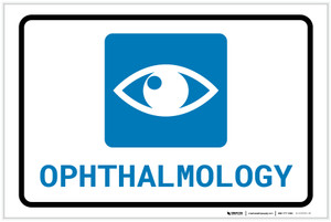 Ophthalmology with Icon Landscape - Label