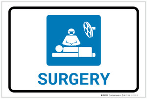 Surgery with Icon Landscape - Label