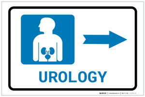 Urology Right Arrow with Icon Landscape - Label