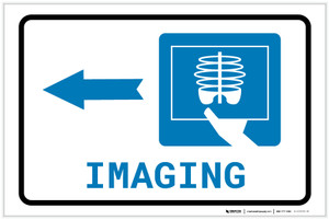 X-Ray Imaging Left Arrow with Icon Landscape - Label