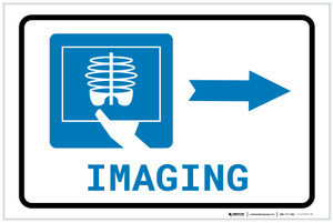 X-Ray Imaging Right Arrow with Icon Landscape - Label
