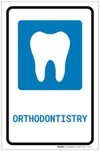 Orthodontistry with Icon Portrait - Label