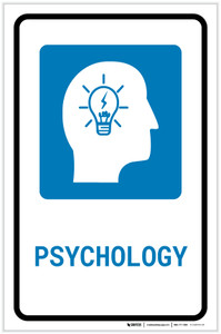 Psychology with Icon Portrait - Label