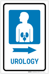 Urology Right Arrow with Icon Portrait - Label
