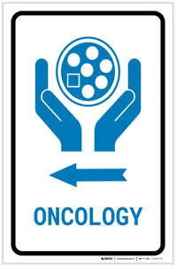 Oncology Left Arrow with Icon Portrait v2 - Label