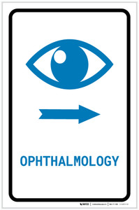 Ophthalmology Right Arrow with Icon Portrait v2 - Label