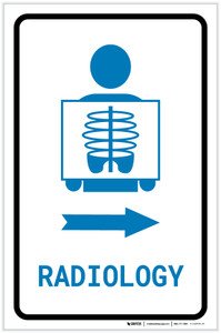Radiology Right Arrow with Icon Portrait v2 - Label
