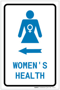 Women's Health Left Arrow with Icon Portrait v2 - Label