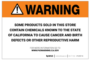Prop 65 Products – Label