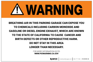 Prop 65 Parking Garage - Label Prop 65 Parking Garage - Label