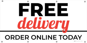 Free Delivery Order Online Today - Banner