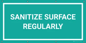 Sanitize Surface Regularly - Banner