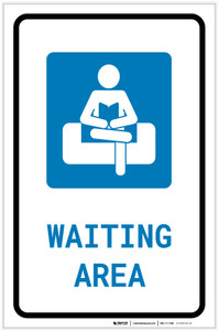 Waiting Area with Icon Portrait v2 - Label