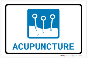 Acupuncture with Icon Landscape - Label