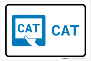 CAT with Icon Landscape - Label