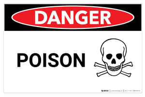 Danger: Poison - Wall Sign Danger: Poison - Wall Sign
