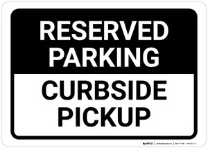 Safety First: Social Distancing Zone with Icon Landscape - Wall Sign