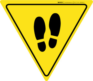 Shoe Print Up Yield v2 - Floor Sign