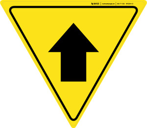Up Arrow Yield - Floor Sign