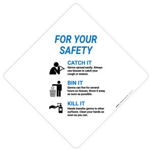 For Your Safety: Catch It Toss It Kill It - Placard Sign