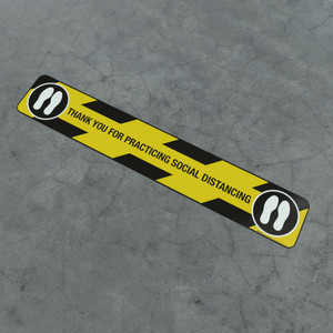 Thank You For Practicing Social Distancing - Feet- Social Distancing Strip