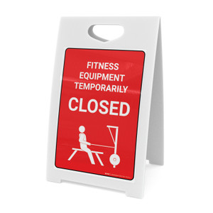 Fitness Equipment Temporarily Closed - A-Frame Sign