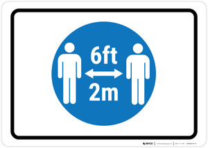 6Ft-2M With Icon Landscape - Wall Sign